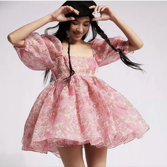 Selkie The Puff Dress in Wallflower - Picture 3 of 5